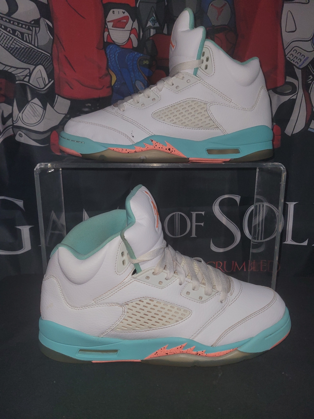 Jordan 5 Retro Sneakers Light Aqua